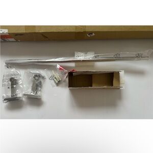 Pottery Barn Standard Curtain Rod&Wall Bracket | Polished Nickel | 28”- 48",0.75